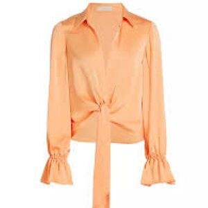 Ramy Brook Carter tie satin blouse